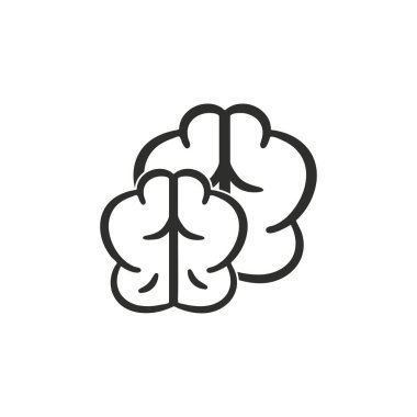 beyin vektör simgesi.