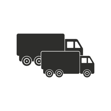 Kamyon Vektörü Simgesi.