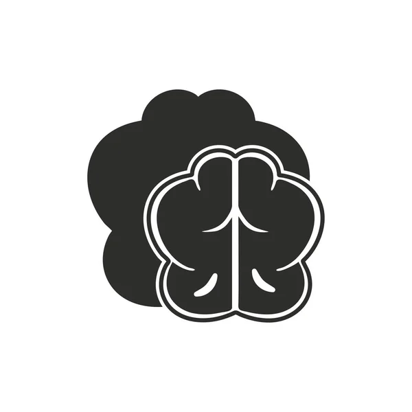 Icono del vector cerebral . — Vector de stock