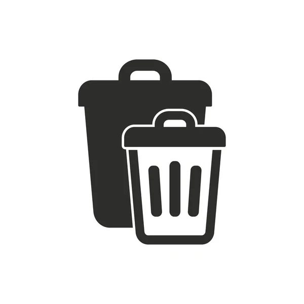 Trash can vector icon. — Stock Vector