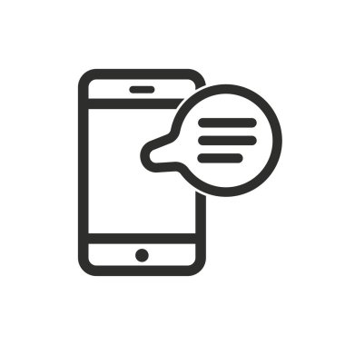 SMS vektör simgesi.