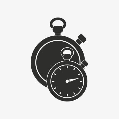 Stopwatch vektör simgesi.