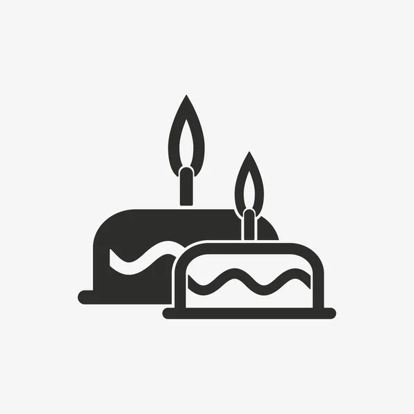 Cake vector icon. — Stock Vector