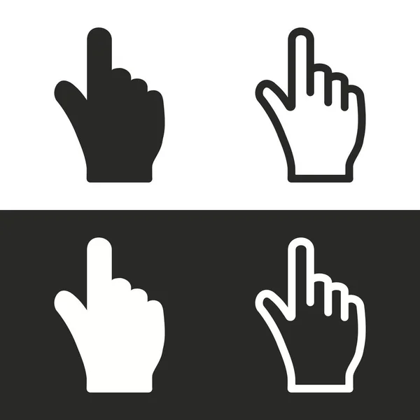 Icono de vector de mano . — Vector de stock