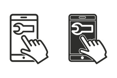 Yardım vektör simgesi.