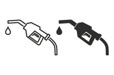 Yakıt vektör simgesi.