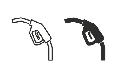 Yakıt vektör simgesi.