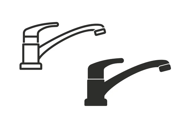 Vektor-Symbol für Wasserhähne. — Stockvektor