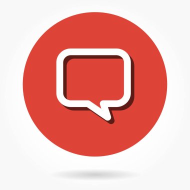 Sohbet - vektör simgesi.