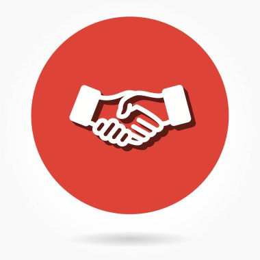 El sıkışma - vektör simgesi.