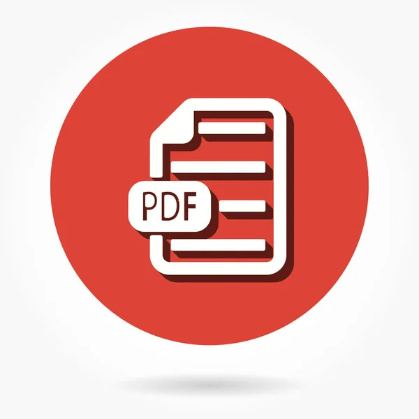 PDF - icono del vector . — Vector de stock