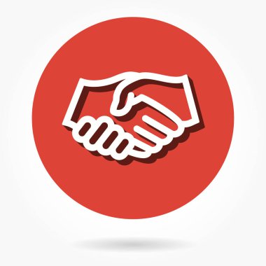 El sıkışma - vektör simgesi.