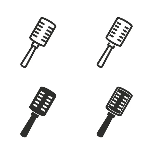 Conjunto de iconos de micrófono . — Vector de stock