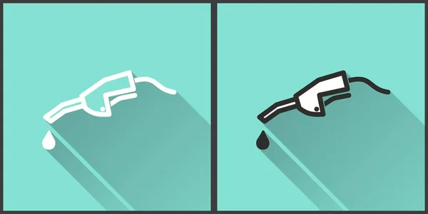 Combustible - vector icono . — Vector de stock