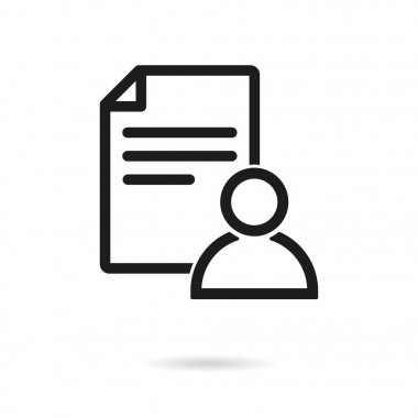 Kayıt vektör simgesi.