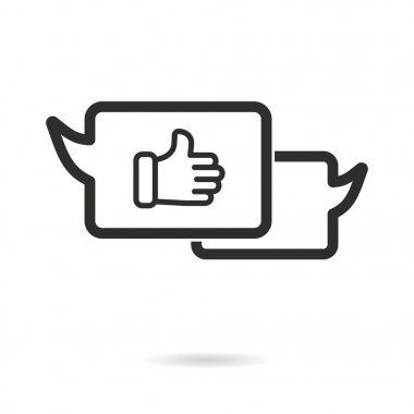 SMS vektör simgesi.