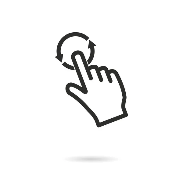 Vector touch-pictogram. — Stockvector