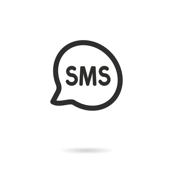SMS-Vektor-Symbol. — Stockvektor