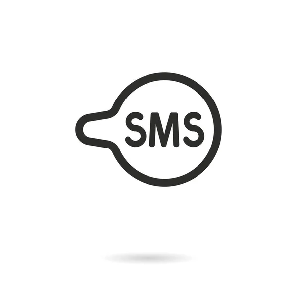 SMS-Vektor-Symbol. — Stockvektor