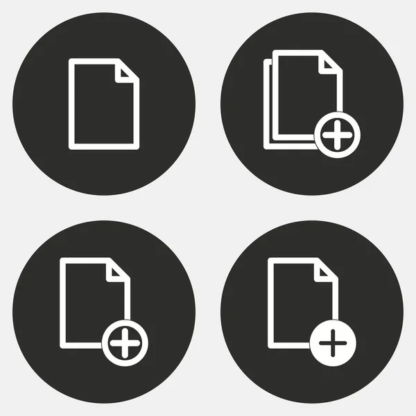 Voeg bestand - vector icon. — Stockvector