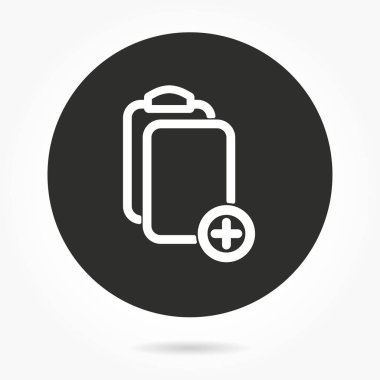 Dosya - vektör simge ekle.