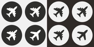 uçak - vektör simgesi.