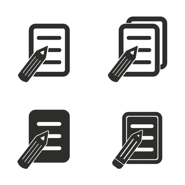 Ensemble d'icônes pour bloc-notes . — Image vectorielle