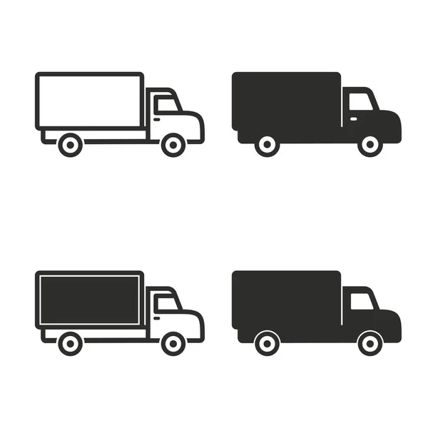 Ensemble icône camion . — Image vectorielle