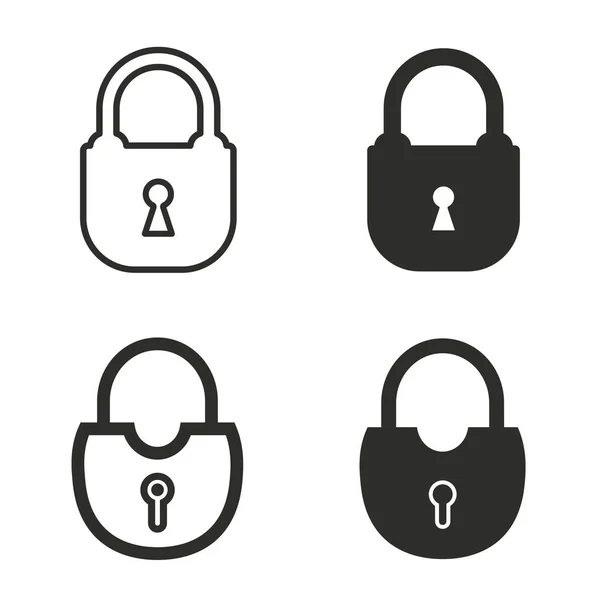 Lock pictogrammenset. — Stockvector