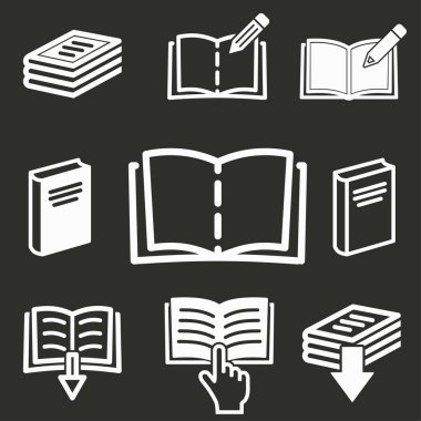 Kitap - vektör simgesi.