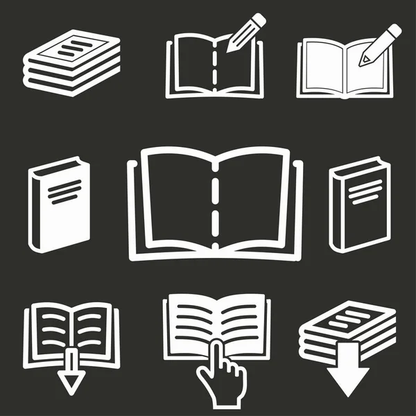 Libro - icono de vector . — Vector de stock