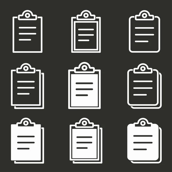 Klembord - vector pictogram. — Stockvector