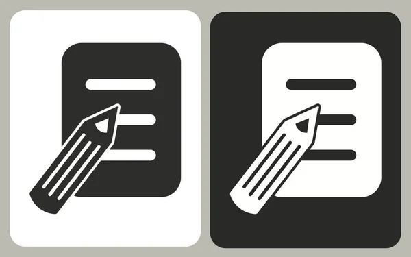 Registratie - vector pictogram. — Stockvector