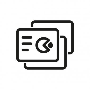 iş raporu vektör simgesi.