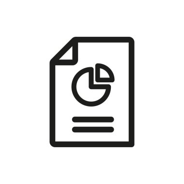 iş raporu vektör simgesi.