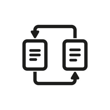 iş raporu vektör simgesi.