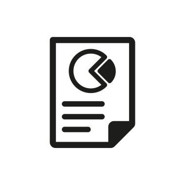 iş raporu vektör simgesi.