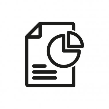 iş raporu vektör simgesi.