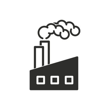 Fabrika vektör simgesi.