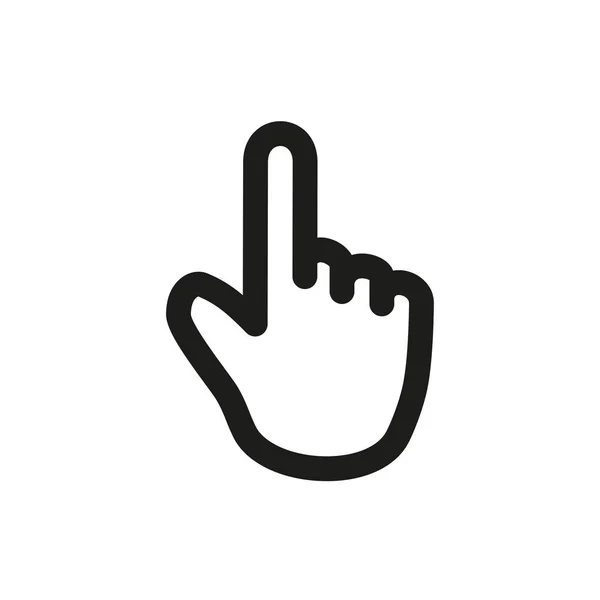 Pictogram van een hand vector. — Stockvector