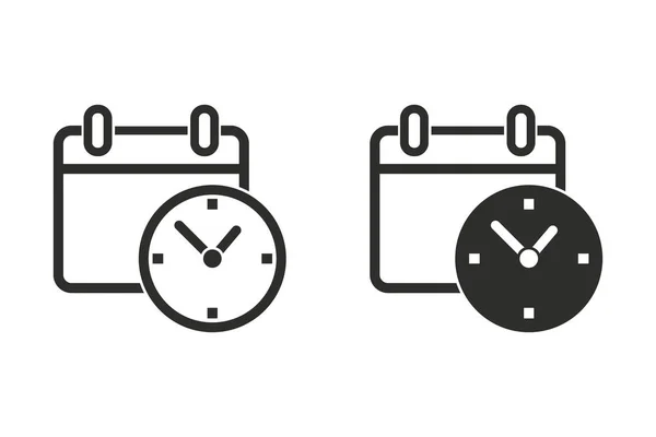 Icono vector calendario . — Vector de stock