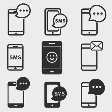 SMS Icons set.
