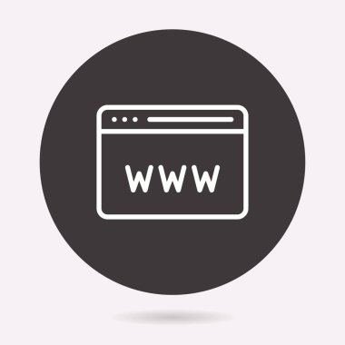 Tarayıcı satırı vektör simgesi. Düzenlenebilir kontur.