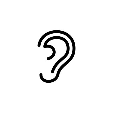 Kulak vektör simgesi.