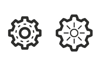 Ayarları vektör simgesi.