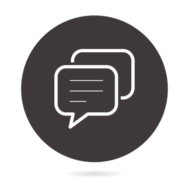 Mesaj - vektör simgesi.