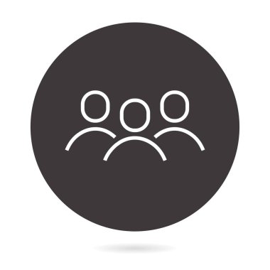 Kullanıcı çizgi vektör simgesi.