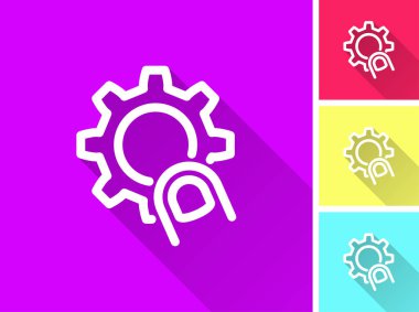 Ayarlar - vektör simgesi.