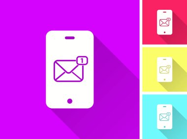 Mesaj - vektör simgesi.