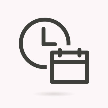 Takvim vektörü simgesi.